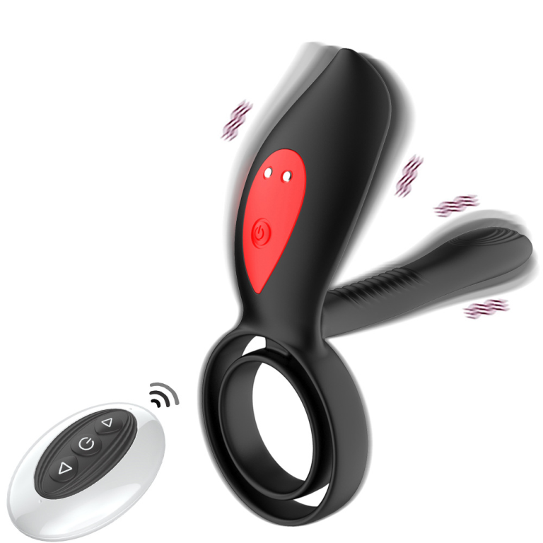 Adult remote control vibration double ring lock delay ring - Image 9