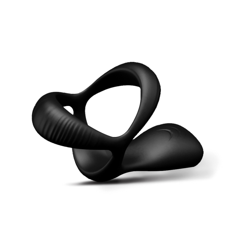 Adult rechargeable three ring silicone delay vibration lock ring - Image 7