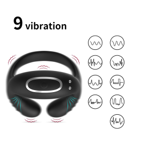 Adult Barugo APP remote control three vibration wearable rechargeable silicone delay lock ring