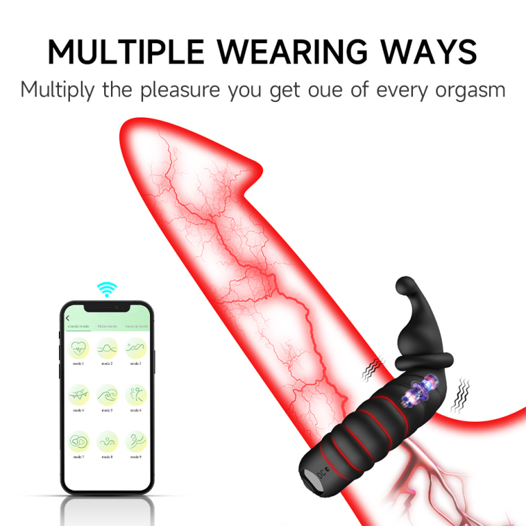 Rosk male vibration lock ring couples share penis fixed vibration lock ring - Image 8