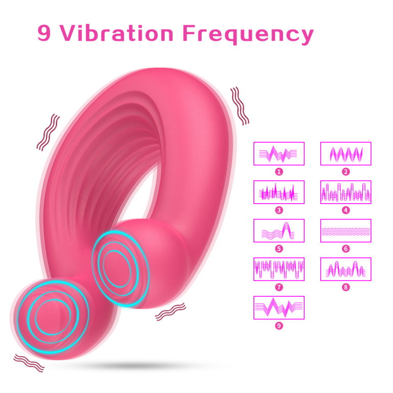 Adult rechargeable APP remote control Magic Rings Dual Vibration Silicone Locking Delay Ring - Image 6