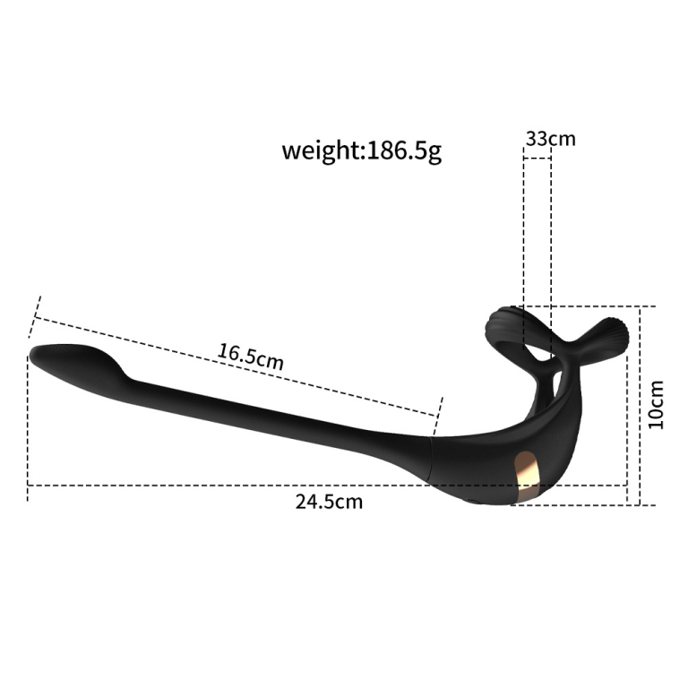 Adult Dragon Knight 2nd Generation Three-Ring Egg Locking Ring Silicone Anal Plug - Image 4