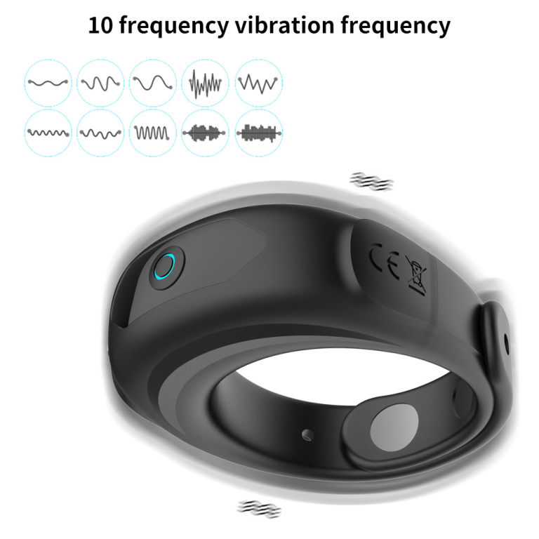 Adult Charging Watch Buckle Round Men's Vibration Locking Delay Ring - Image 4
