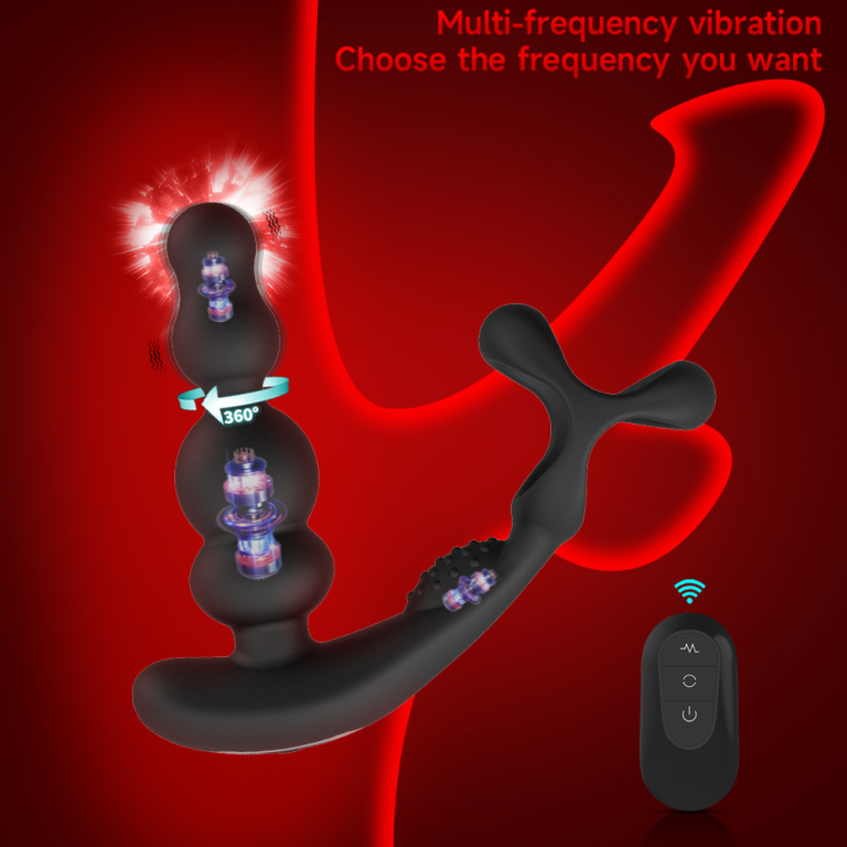 Vibration Remote Control Wearable Bead Anal Plug Couples Shared Fun Anal Plug - Image 3