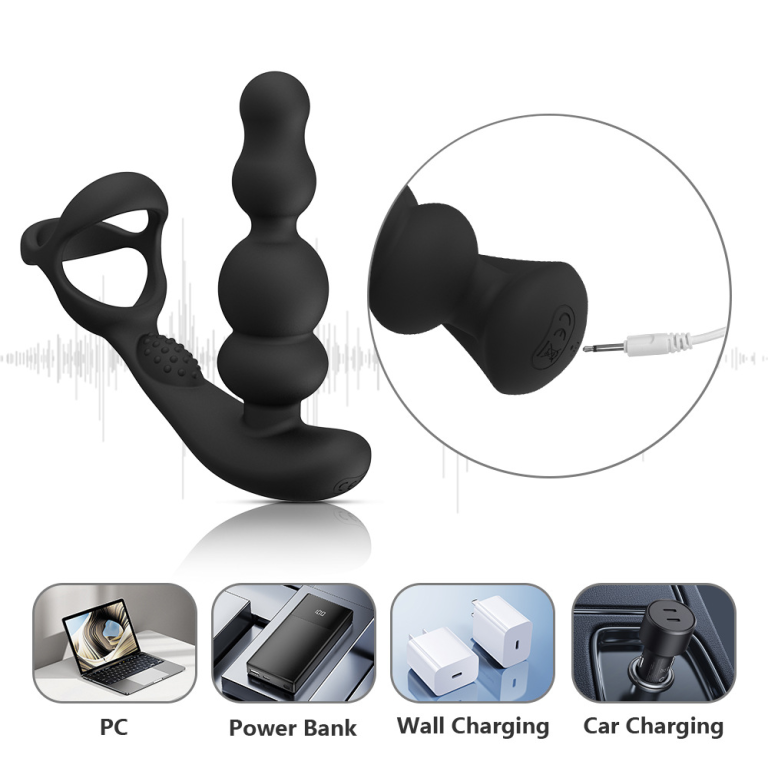 Vibration Remote Control Wearable Bead Anal Plug Couples Shared Fun Anal Plug - Image 5