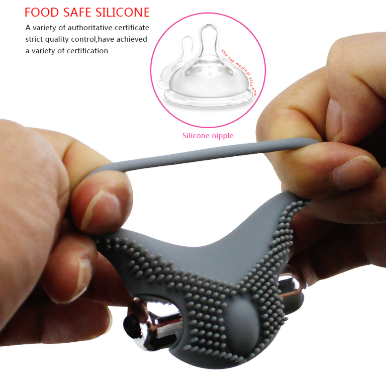 Adult Men's Vibration Particle Delay Locking Ring Husband - Image 4