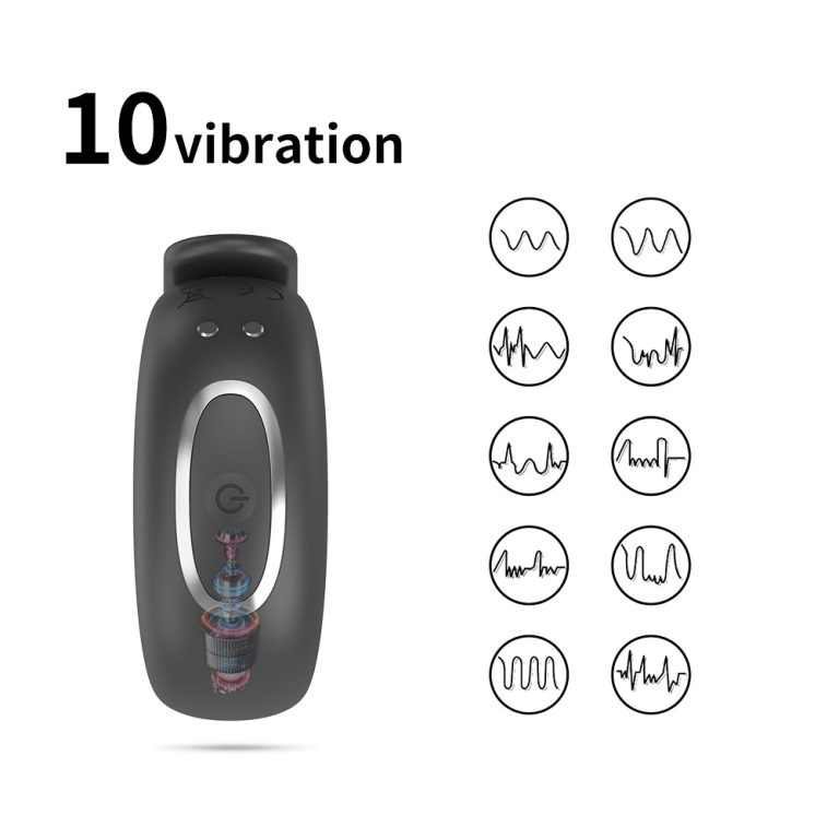 Adult Jesse Charging APP Remote Control Button Watchband Adjustable Vibration Delay Locking Ring - Image 5