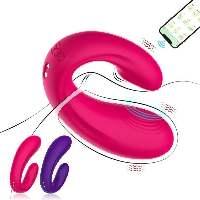 Helen wireless APP remote control U-shaped double shock fun jumping egg female vibration masturbator - Image 3