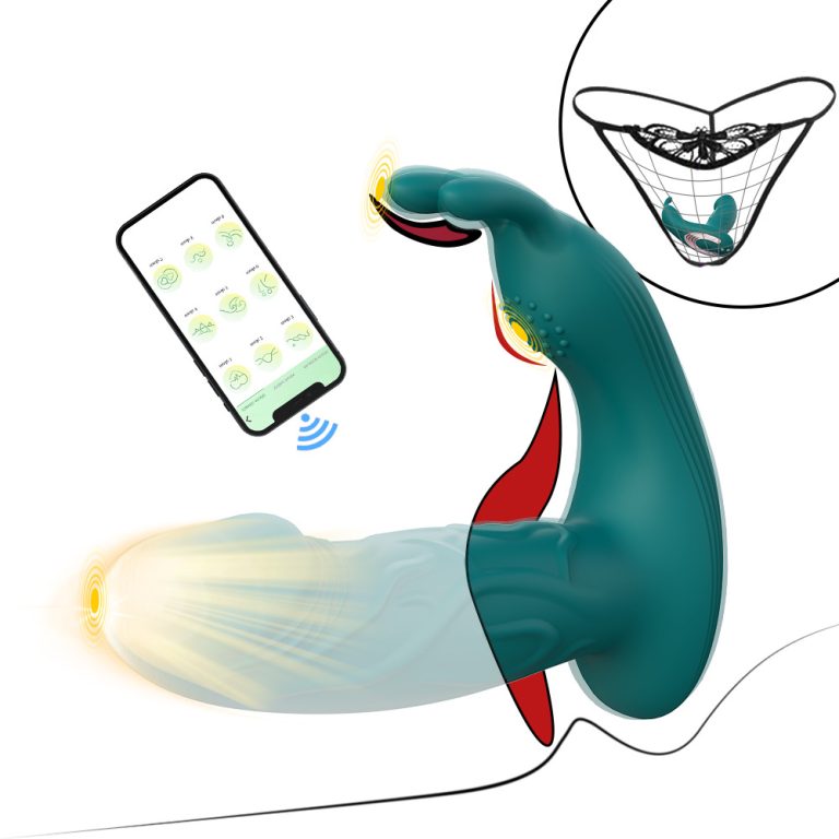 APP revolving lantern three-stage vibration female masturbation wearable rabbit massager - Image 3