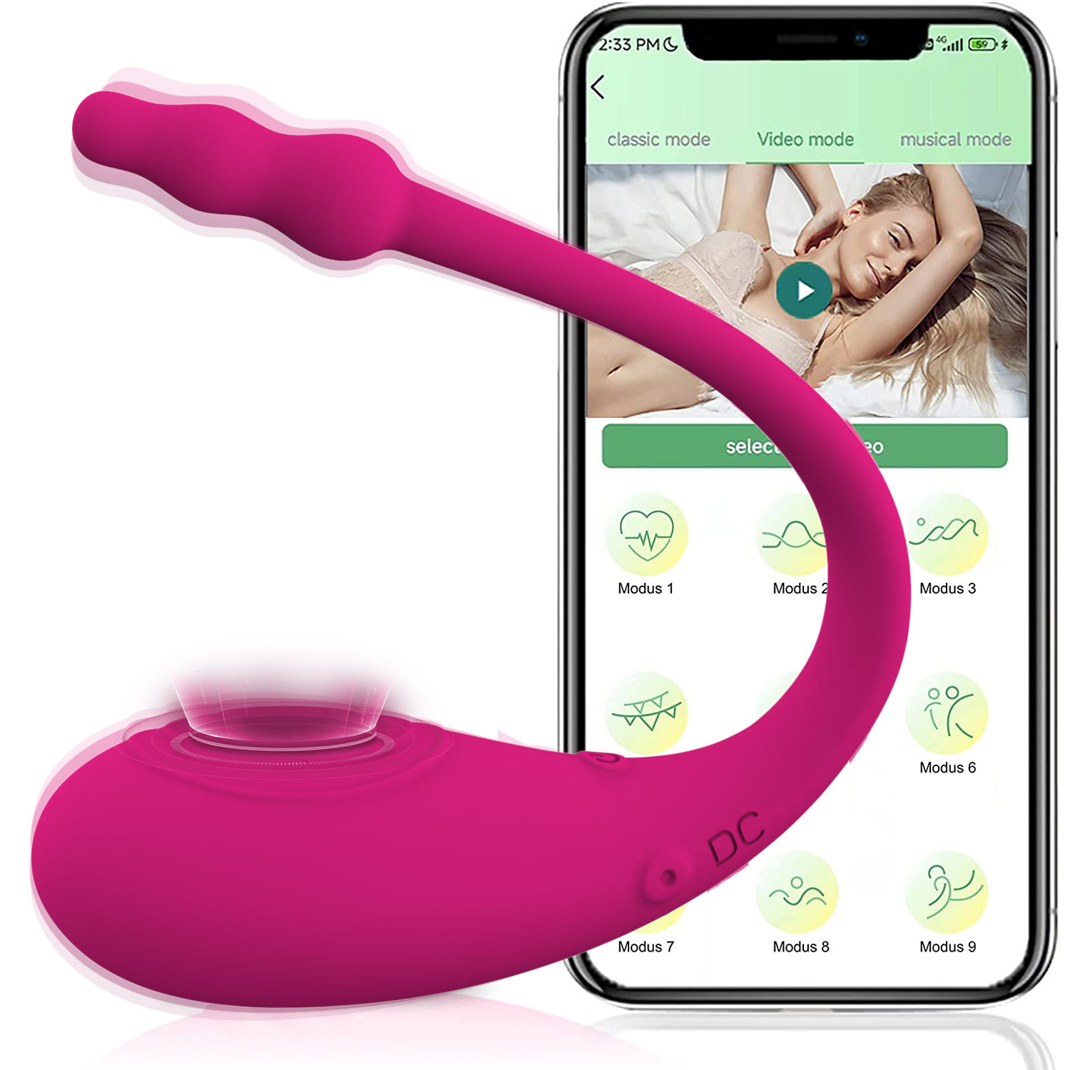 Mobile wireless app vibrating egg masturbator adult products clitoral teasing vibrator remote remote wear - Image 3