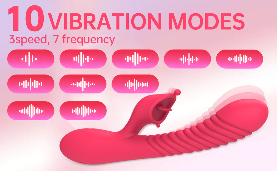 Meili tongue licking double G-spot vibration massage AV stick female masturbation vibrator - Image 3