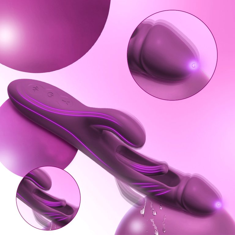 Adult products manufacturer wholesale Female rechargeable G-spot slapping simulation vibration massage AV stick masturbation vibration flirting - Image 3