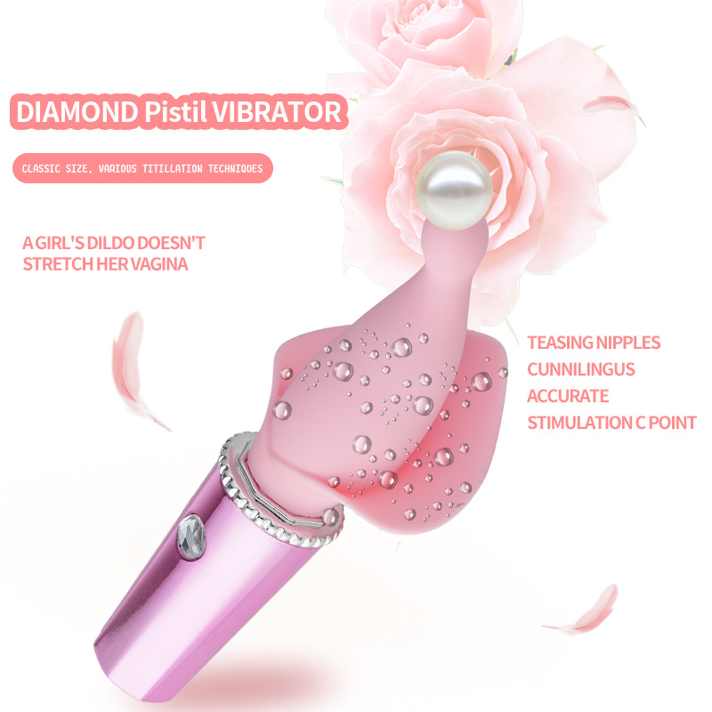 Diamond flower mood fun teaser stick female sex masturbation multi-frequency vibration small toy adult products - Image 3
