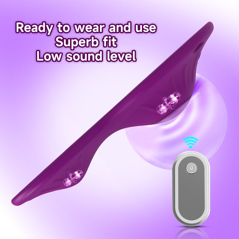 Invisible massage silicone double vibration massager hanging rope cushion wearable wireless remote control adult products - Image 3