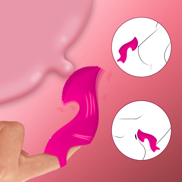 Female hair brush sex vibrating finger sleeve female flirting masturbation massager - Image 3