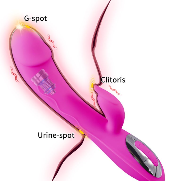 Rechargeable simulation double G-spot vibrator female massage masturbator vibrating AV stick - Image 3