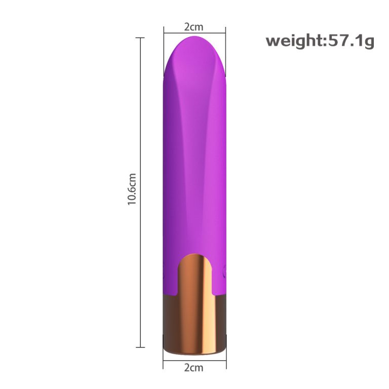 Rechargeable strong shock silicone bullet vibrator female masturbation massage mini vibrator - Image 3