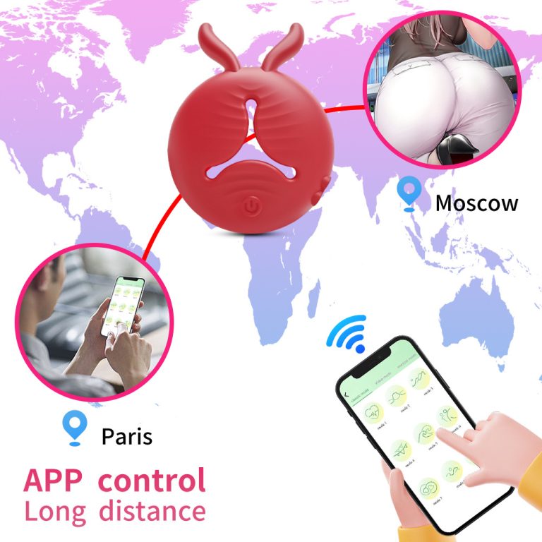 Bailey full-cover latex clamp APP + remote control female sex breast vibration massager - Image 3