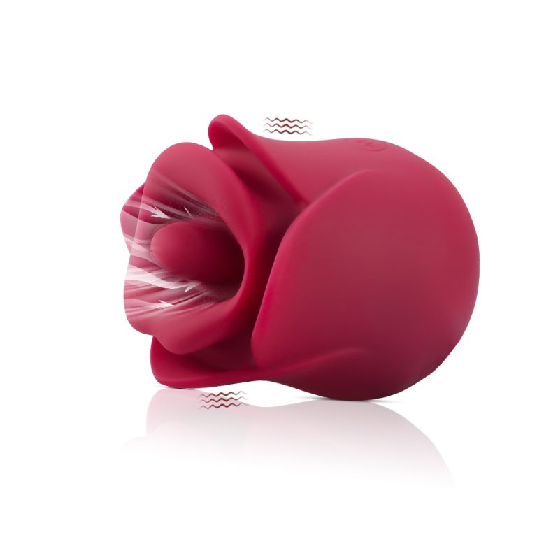 Jennifer bite tongue licking vibrator red lips rose jumping egg masturbation tongue big mouth massager - Image 4