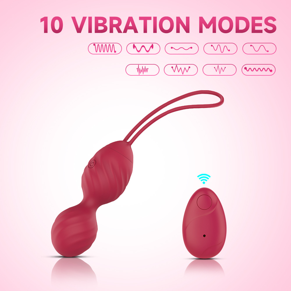 Double ball remote control jumping egg female fun masturbation wearable vibration orgasm toy