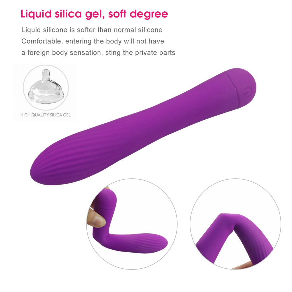 Threaded small AV vibrator G-spot female masturbation full silicone massage vibration - Image 4