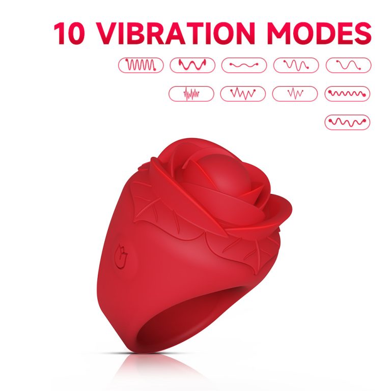 Rose finger vibrator female flirting massage masturbator - Image 4