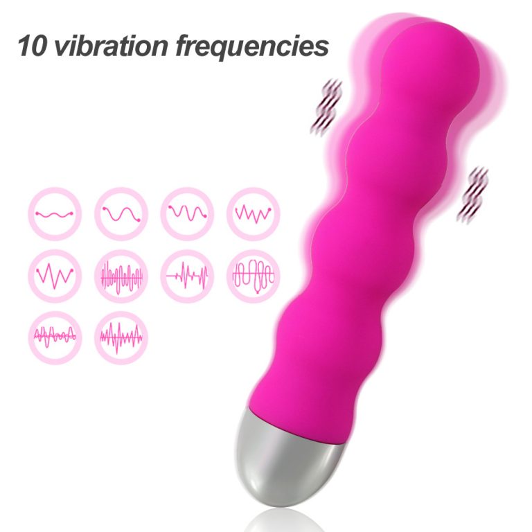 Rechargeable silicone threaded King Kong vibrator for women, massage AV vibration masturbator