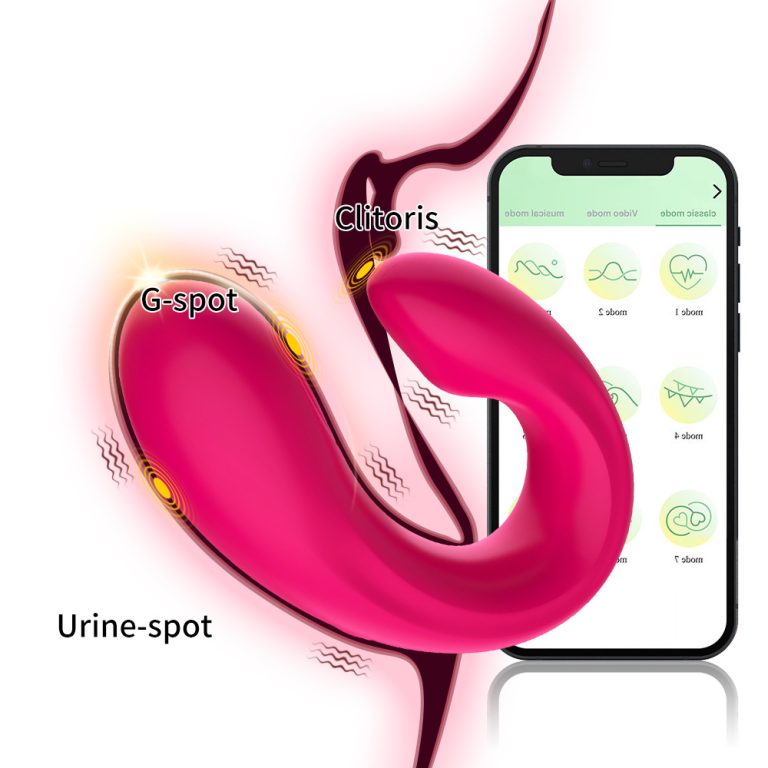Helen wireless APP remote control U-shaped double shock fun jumping egg female vibration masturbator - Image 5