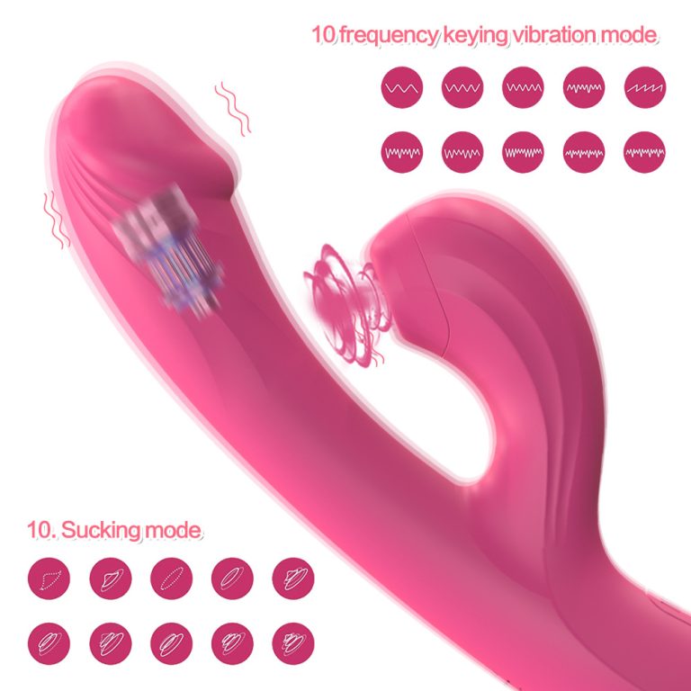 Caroline rechargeable sucking G-spot massage AV vibrator for female vibration masturbator - Image 5