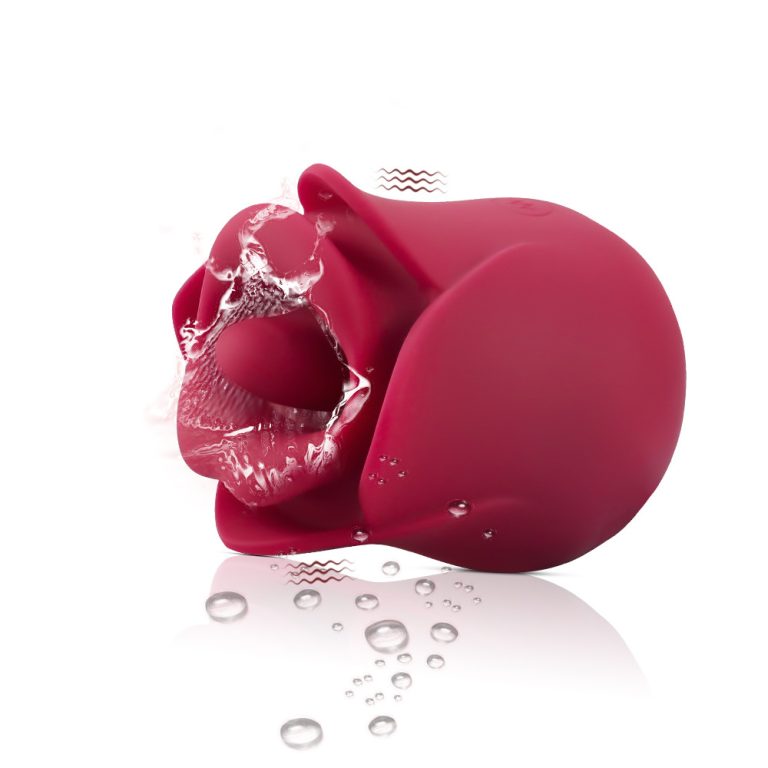 Jennifer bite tongue licking vibrator red lips rose jumping egg masturbation tongue big mouth massager - Image 5