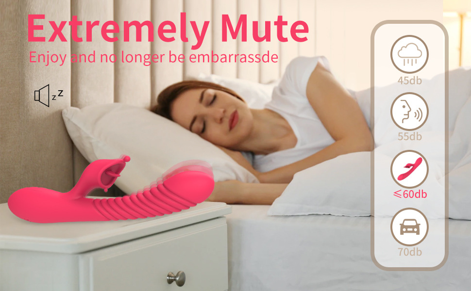 Meili tongue licking double G-spot vibration massage AV stick female masturbation vibrator - Image 5