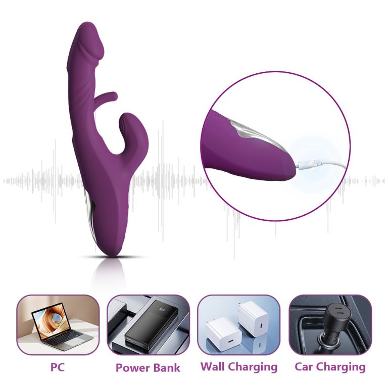 Adult products manufacturer wholesale Female rechargeable G-spot slapping simulation vibration massage AV stick masturbation vibration flirting - Image 5