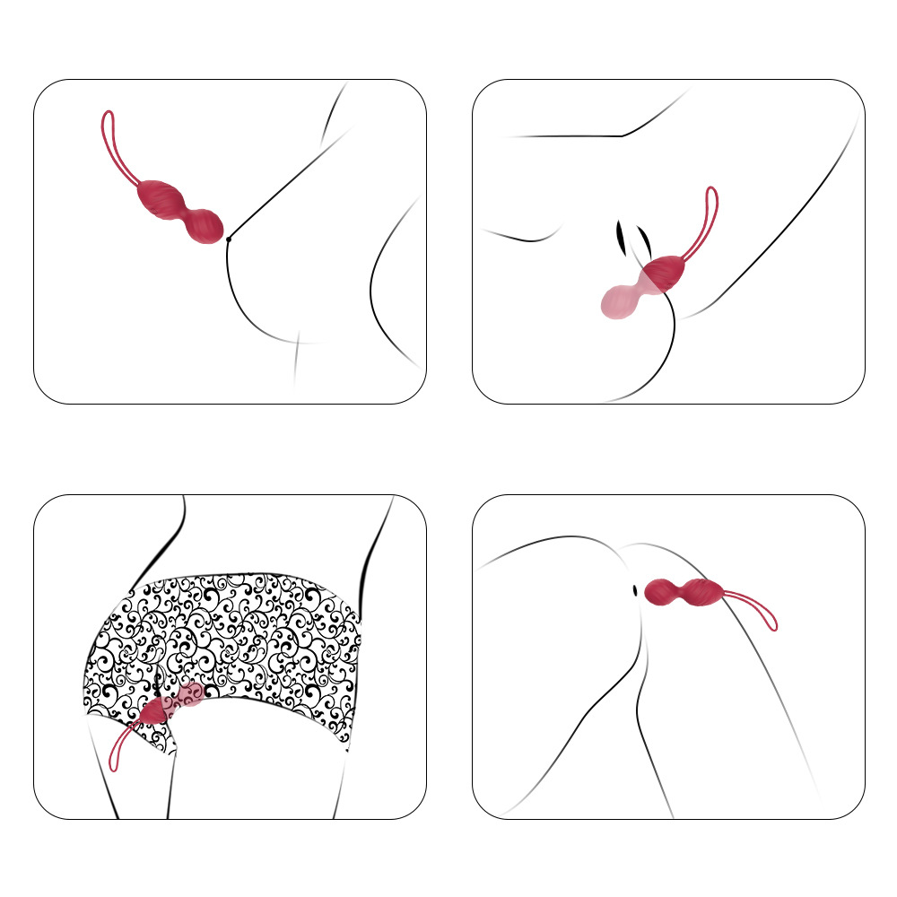 Double ball remote control jumping egg female fun masturbation wearable vibration orgasm toy - Image 5