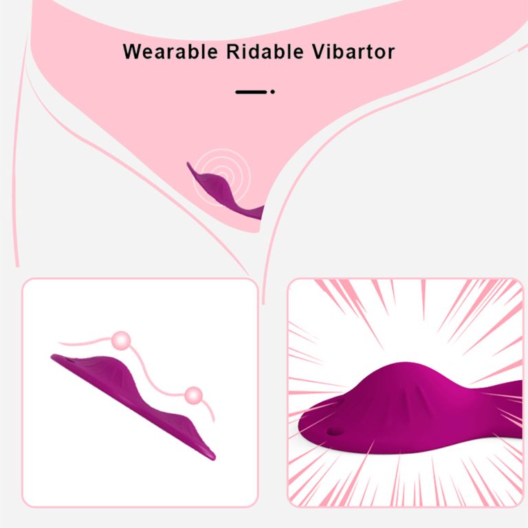 Invisible massage silicone double vibration massager hanging rope cushion wearable wireless remote control adult products - Image 5