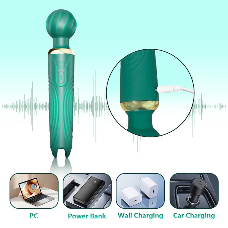 Wolf tooth double head strong vibration AV massage vibrator female masturbation vibrator - Image 5