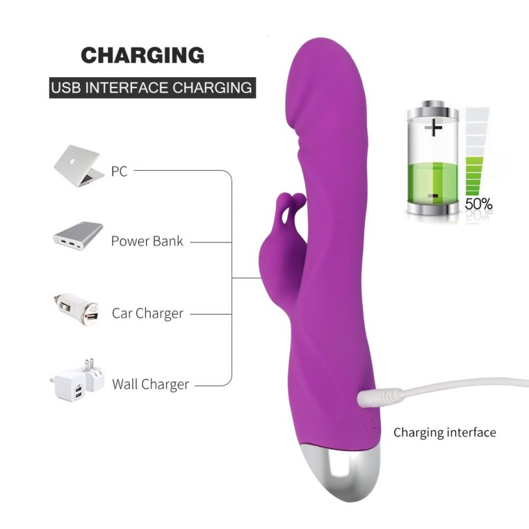 Rechargeable double G-spot vibrator for female masturbation massage AV vibrator - Image 5