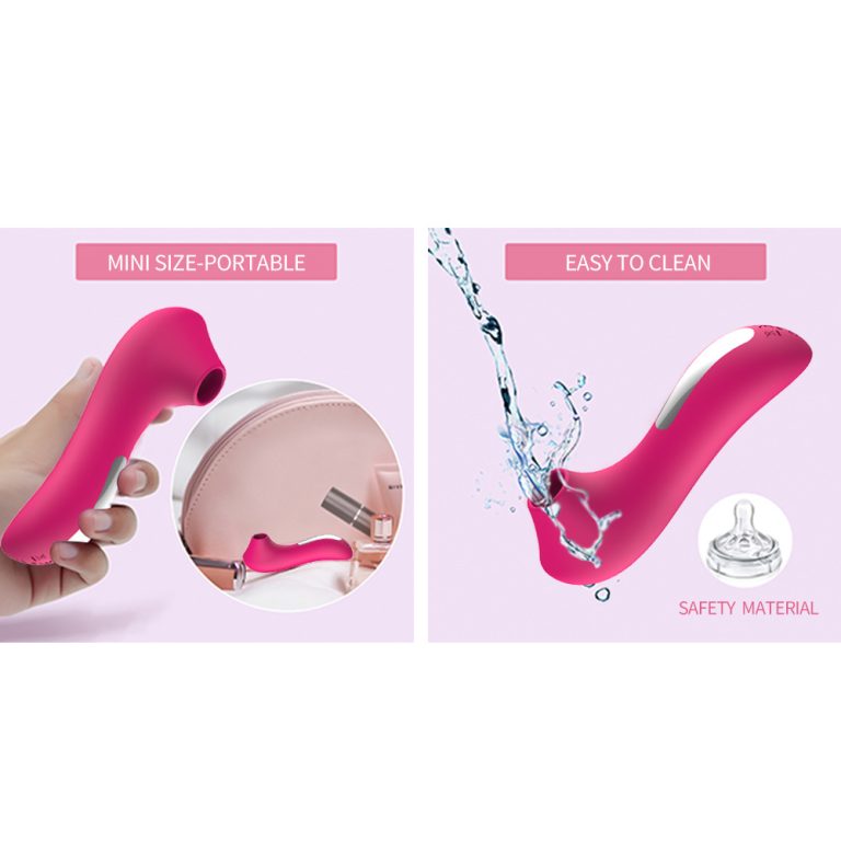 Rechargeable silicone sucking teasing massager female masturbator - Image 5