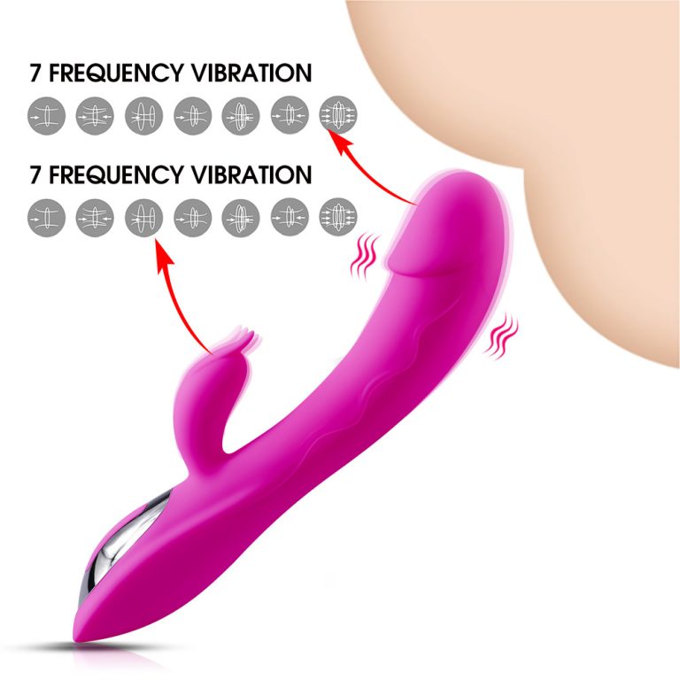 Rechargeable simulation double G-spot vibrator female massage masturbator vibrating AV stick - Image 5