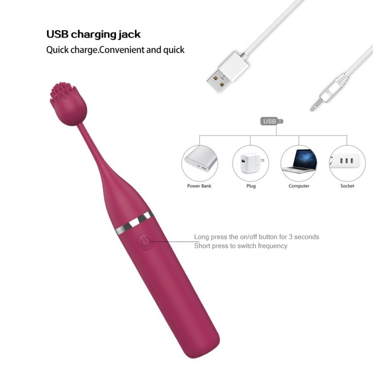 3-head rechargeable G-spot vibrator for female Ares honey bean massage AV stick - Image 5