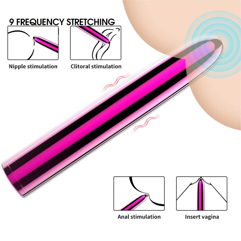 Rechargeable electroplated 7-inch vibrator for women AV massage vibrator - Image 5