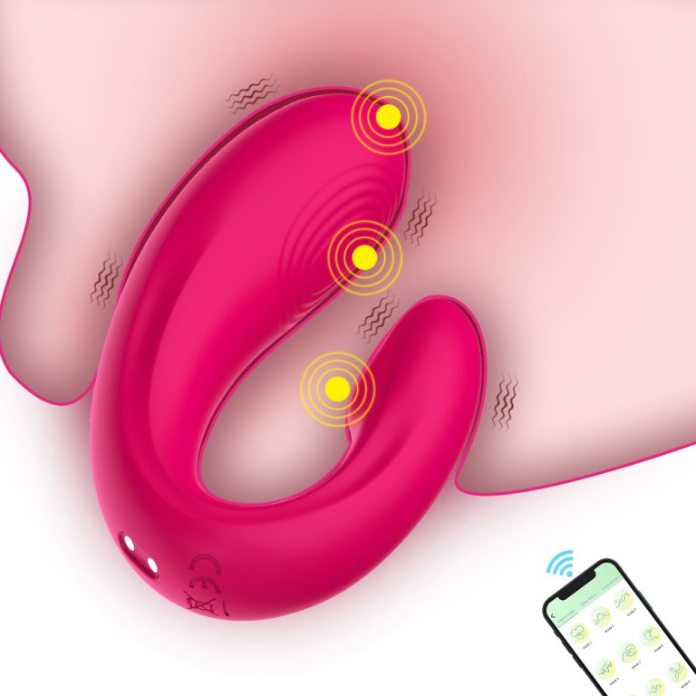Helen wireless APP remote control U-shaped double shock fun jumping egg female vibration masturbator - Image 6