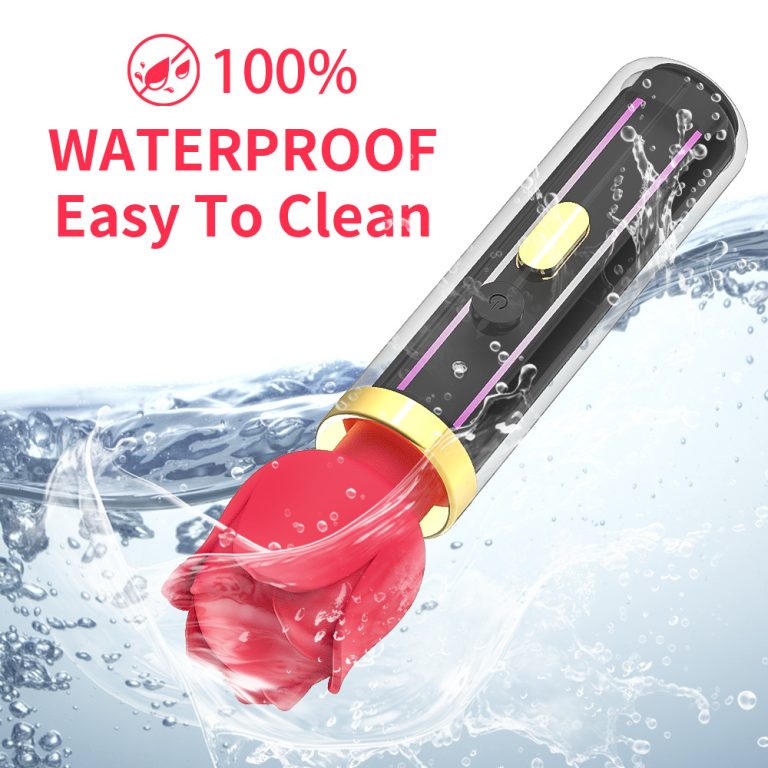Rose-shaped strong vibration AV stick luminous fully automatic female masturbation G-spot orgasm toy