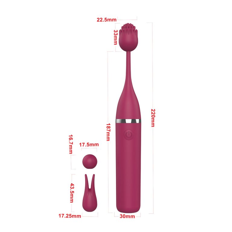 3-head rechargeable G-spot vibrator for female Ares honey bean massage AV stick - Image 6