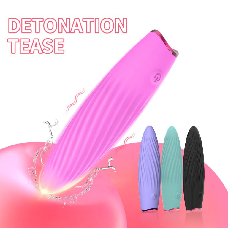 Mark threaded mini bullet AV vibration massage stick for female fun jumping egg - Image 7