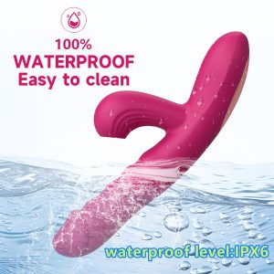 Seductive simulation telescopic sucking vibration massage stick female vibrating masturbator