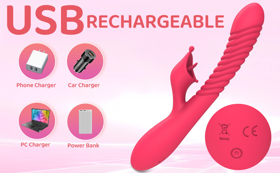 Meili tongue licking double G-spot vibration massage AV stick female masturbation vibrator - Image 7