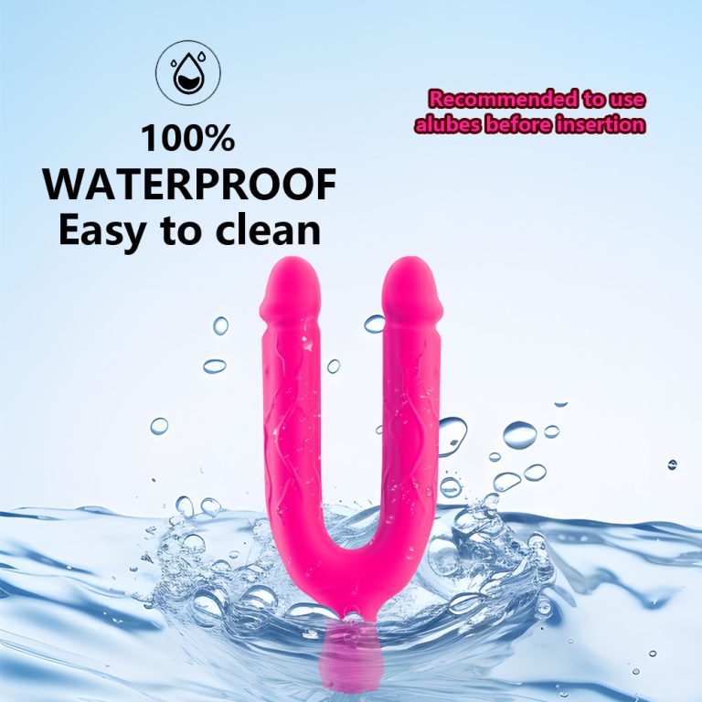 Strong vibration double-headed penis shape bendable vibrator lesbian masturbator fun - Image 7