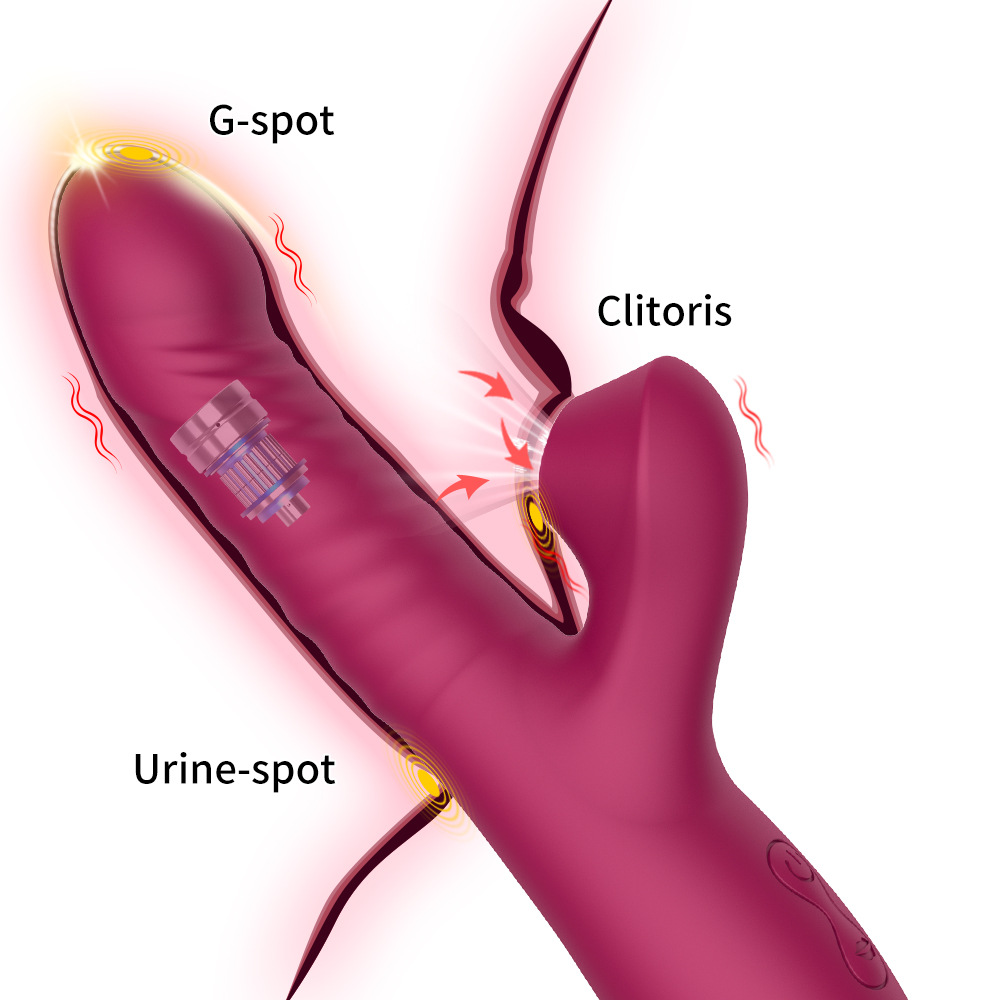 Moon Beauty G-spot telescopic sucking vibrator female masturbation massage AV vibrator - Image 7