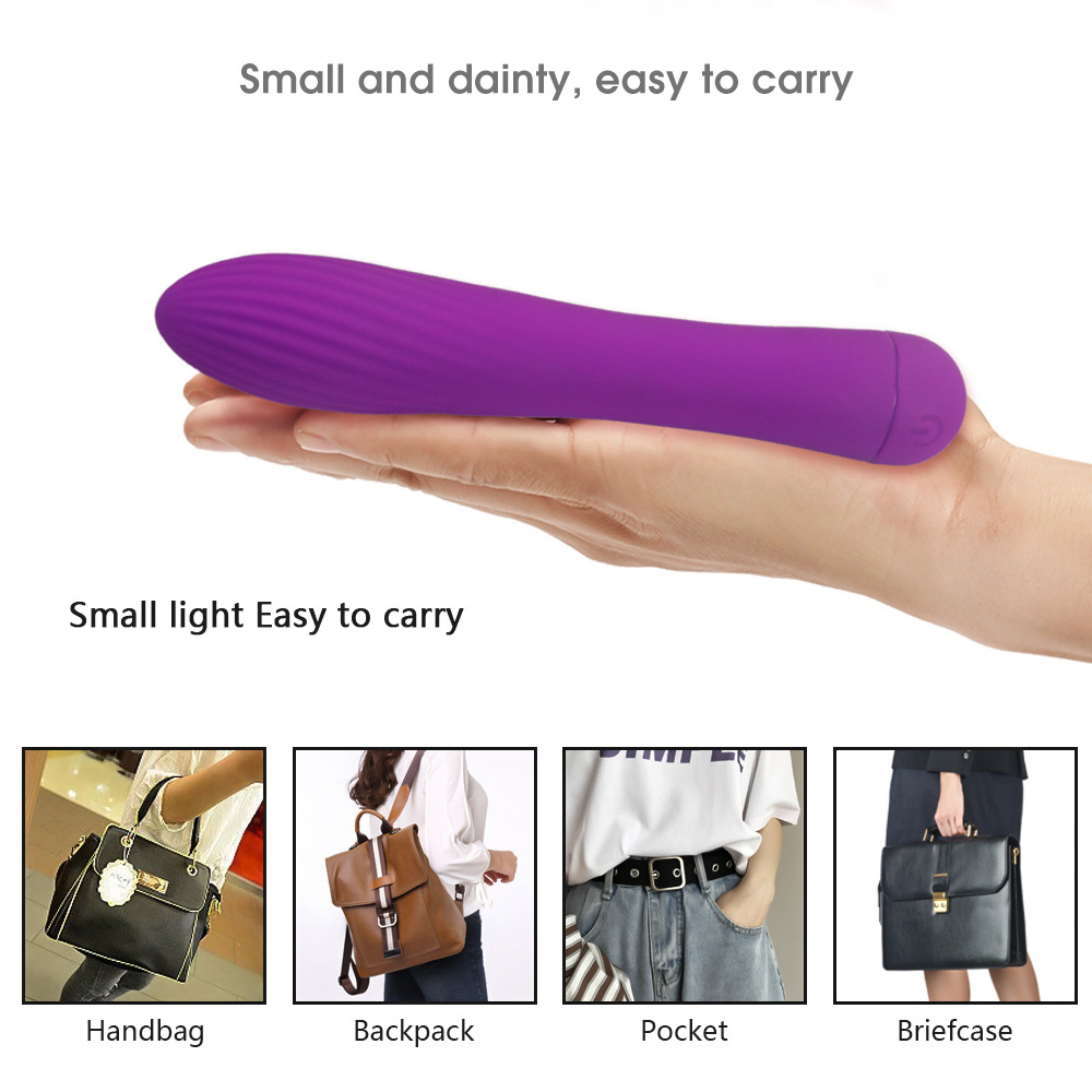 Threaded small AV vibrator G-spot female masturbation full silicone massage vibration - Image 7