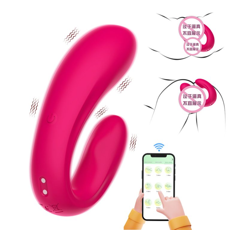 Helen wireless APP remote control U-shaped double shock fun jumping egg female vibration masturbator - Image 7
